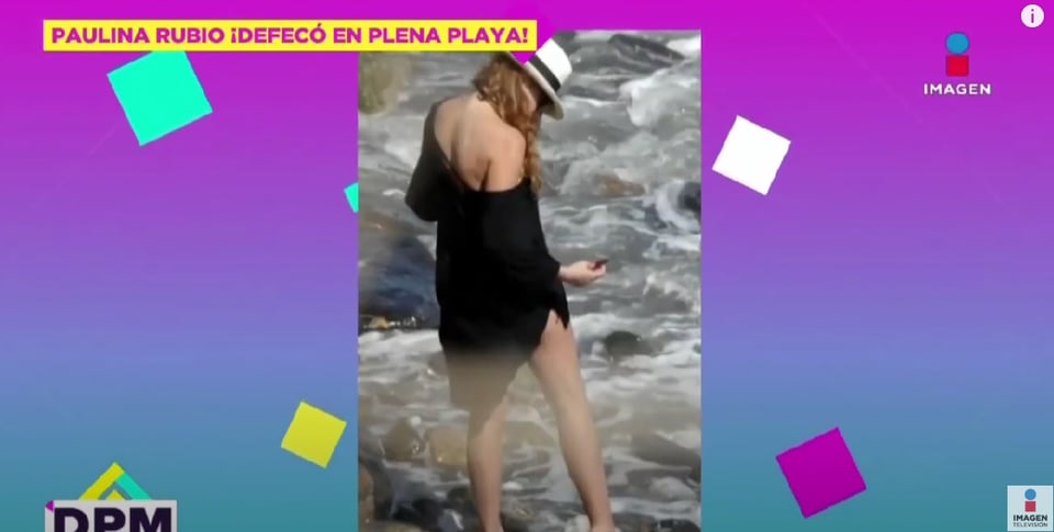 "What many of us do in private, she does on the beach"