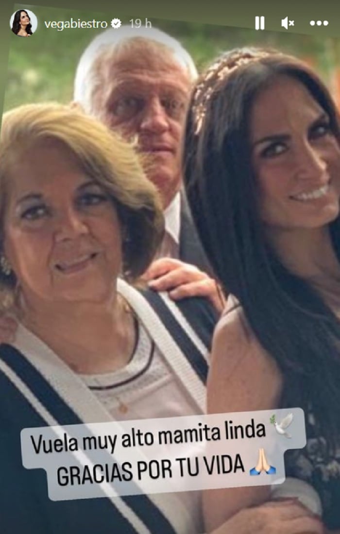 Joanna Vega-Biestro se despide de su mamá
