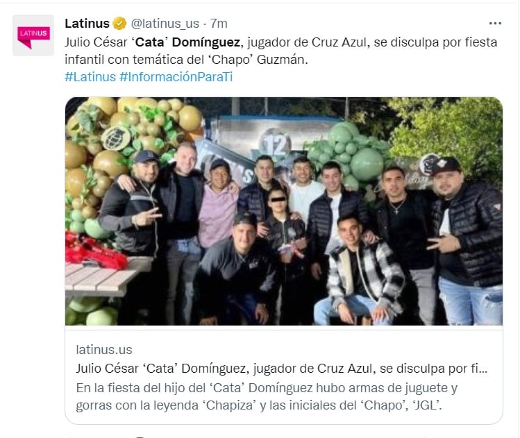 Cata Domínguez apologizes for El Chapo's theme party