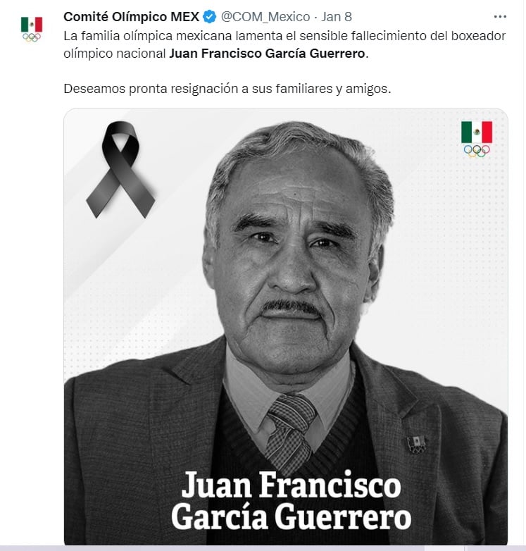 Juan Francisco García Guerrero destacó en el mundo del boxeo desde muy joven