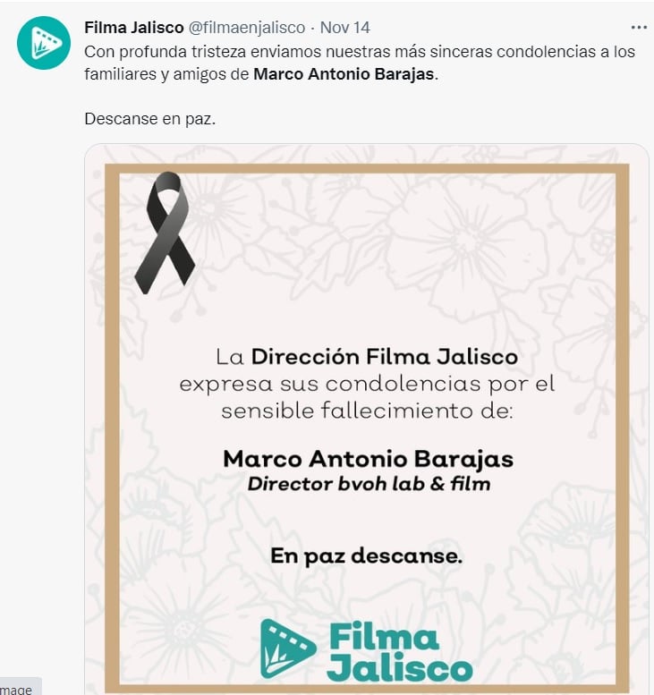 Mexican filmmaker Marco Antonio Barajas dies at 54 years of age