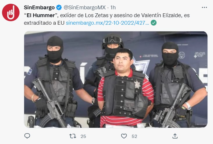EXTRADITE A "THE HUMMER"