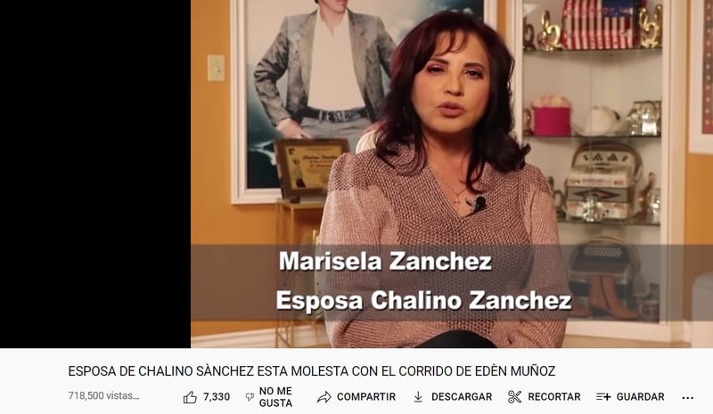¿QUÉ PASÓ CON LA ESPOSA DE CHALINO SÁNCHEZ?