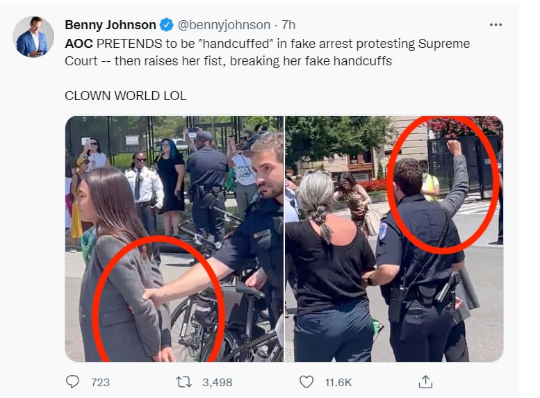 ALEXANDRIA OCASIO CORTEZ ARRESTED
