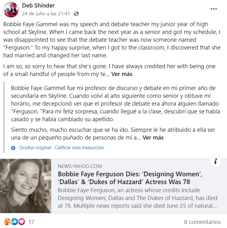 Bobbie Faye Ferguson dies: Did she get involved in politics?