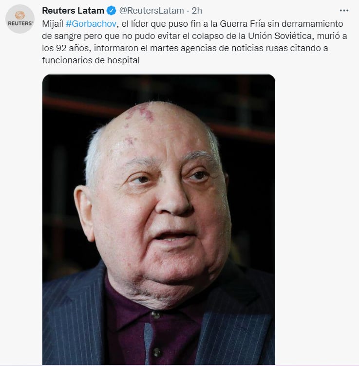 ¿QUIÉN FUE MIJAÍL GORBACHOV?