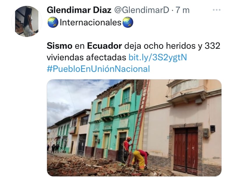 Reportaron daños de casas en la zona