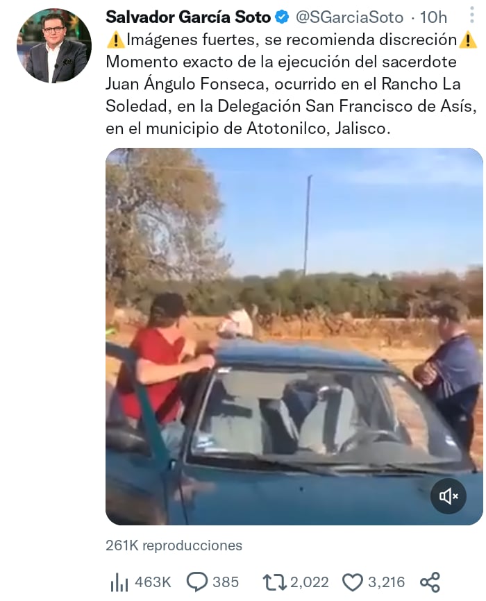 Priest murdered in Mexico