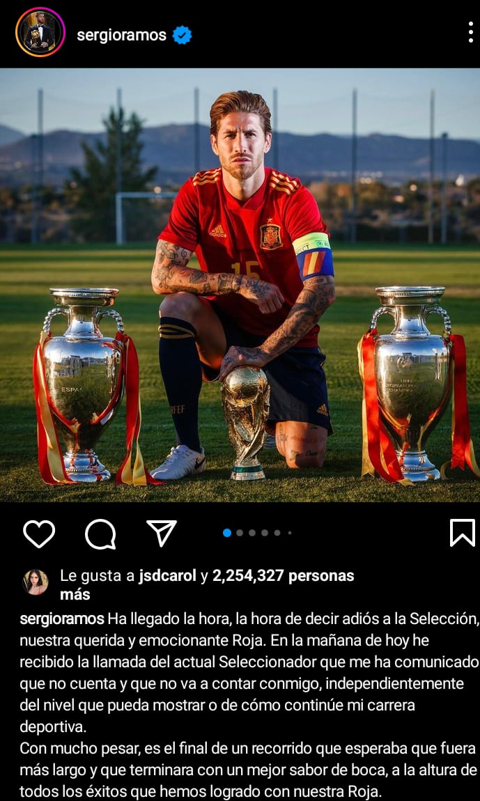 Sergio Ramos retires