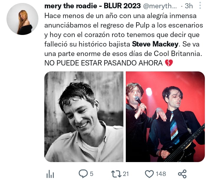 Muere bajista Steve Mackey