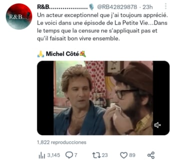 Muere actor Michel Coté