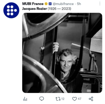 Muere cineasta Jacques Rozier