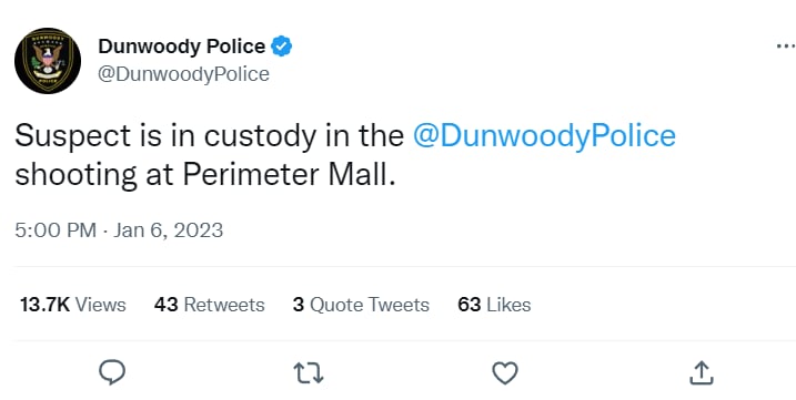Tiroteo Perimeter Mall Atlanta: ¿Qué pasó con el tirador?