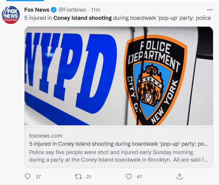 Did he start shooting at the group?