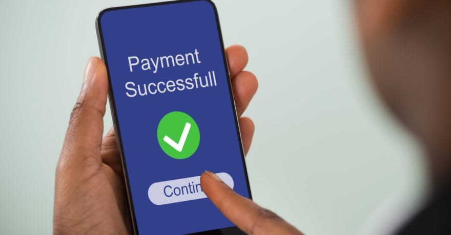 payment, successful, money transfer, apps, cell phone