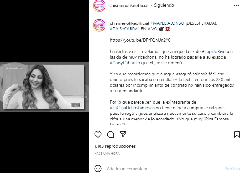 ¿Por qué demandaron a Mayeli?