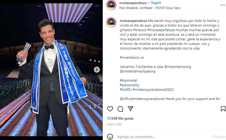Moisés Peñaloza más guapo: Celebra en redes sociales