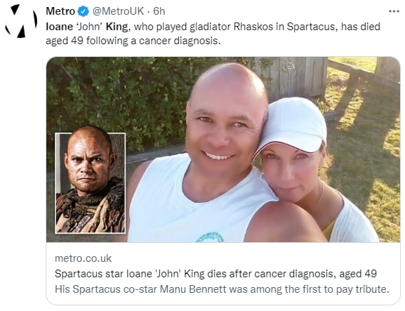 Muere Ioane 'John' King : El cáncer terminó con su vida
