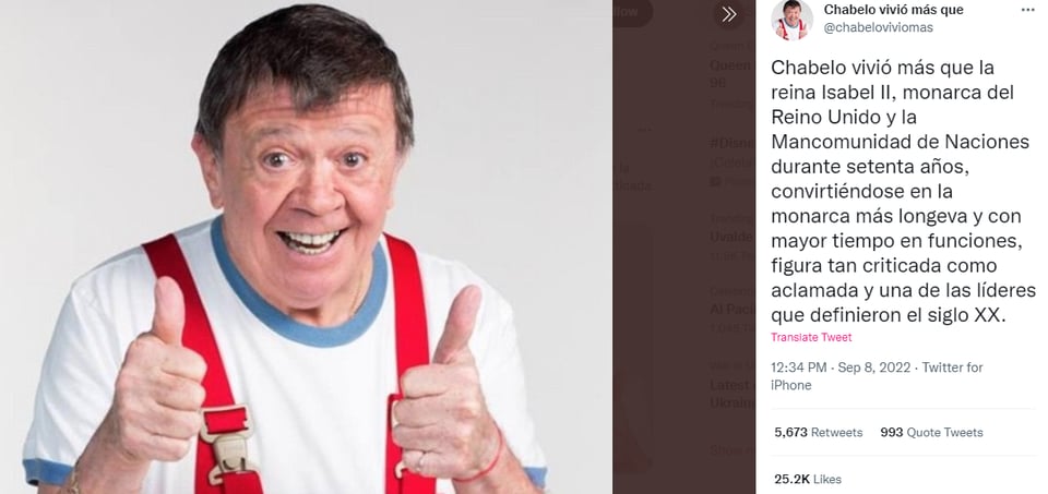 ¿Chabelo es inmortal?