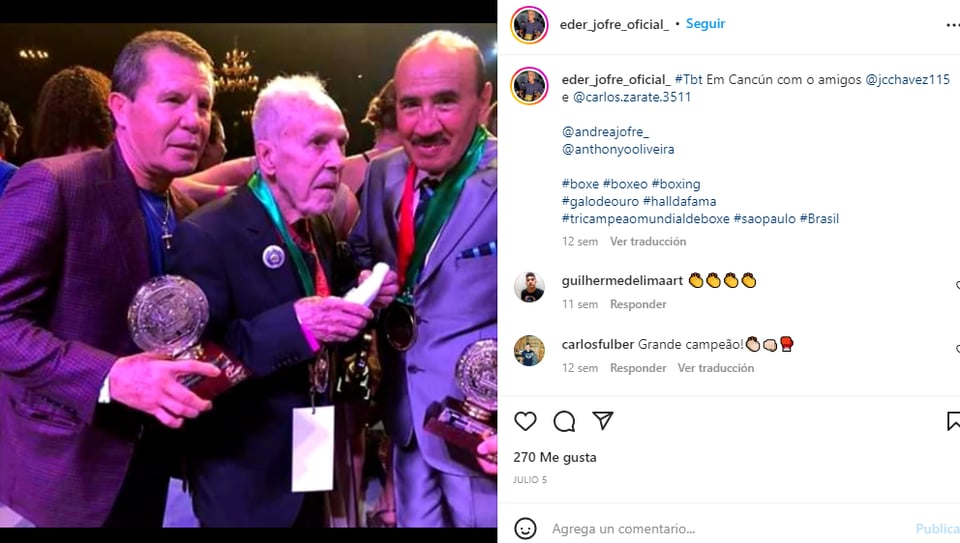 Muere Eder Jofre: Hijos anuncian su muerte