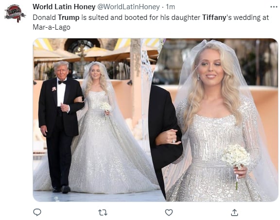 Tiffany's beautiful dress!