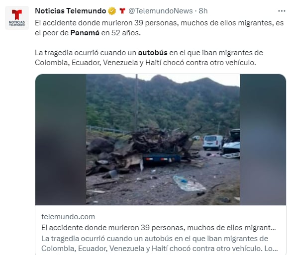 Panama bus accident: His dreams were spoiled