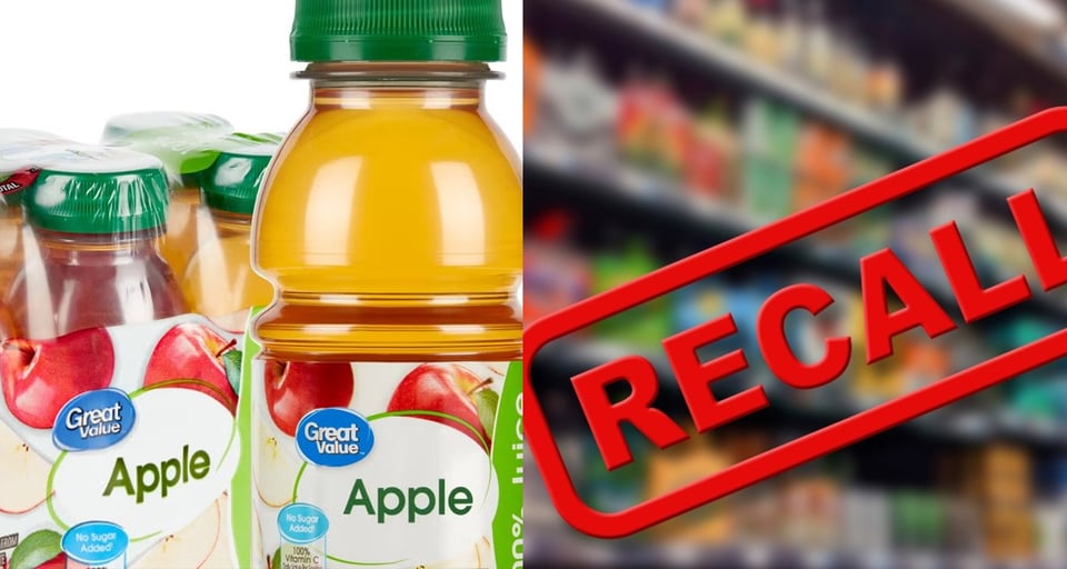 walmart, jugo, manzana, recall, veneno