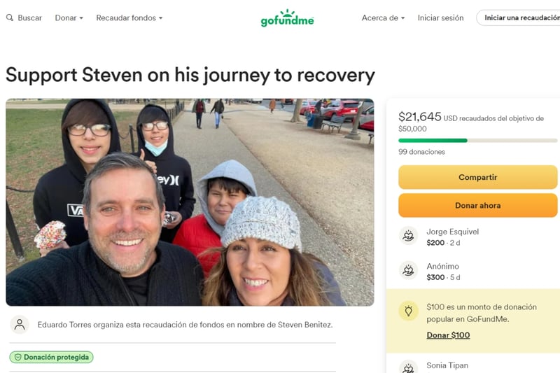 Steven Benítez, Accidente, Bicicleta, Ayuda, Donaciones