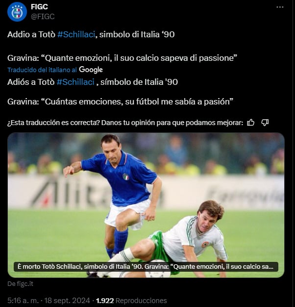 Toto Schillaci,muerte,lyenda,italia,futbol,MundoNow