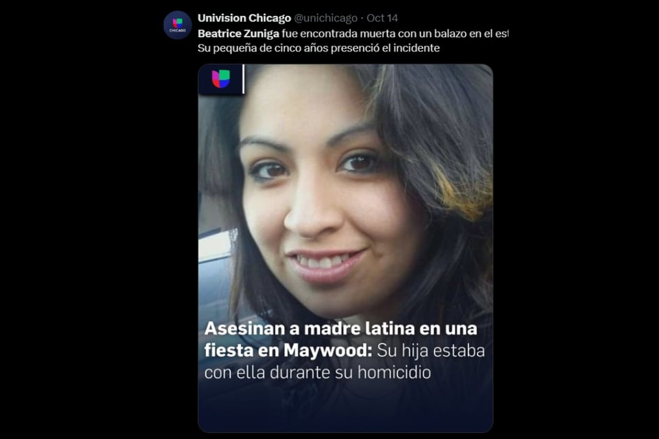 Beatrice Zúñiga, USA, death, homicide, MundoNOW