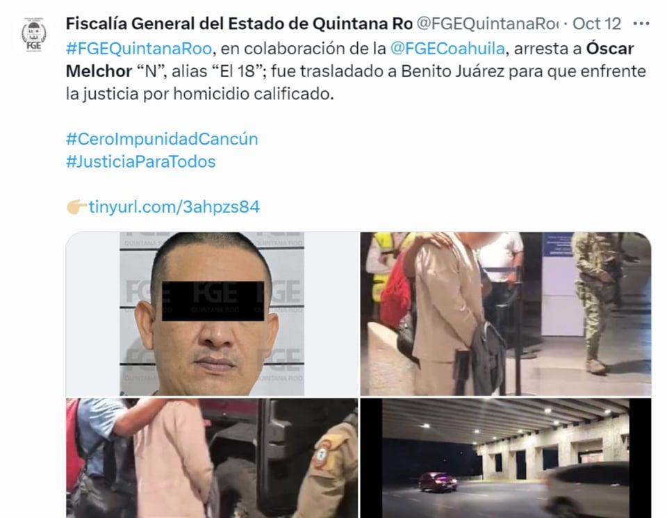 El 18 Arrested in Saltillo, Óscar Melchor, homicide, deprivation of liberty, MundoNOW
