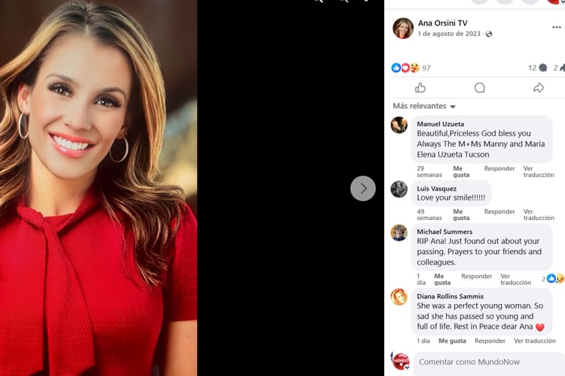 Ana Orsini, presentadora muere, KOLD News13, fallece presentadora, causa de muerte Ana Orsini, homenaje Ana Orsini, noticias Arizona, periodismo local, MundoNOW