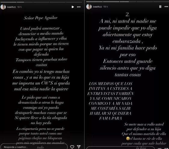Iveethzz, influencer, embarazo, nodal, pepe