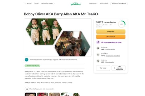 Fallece Bobby Oliver, el TikToker conocido como 'Mr. TeaKO'