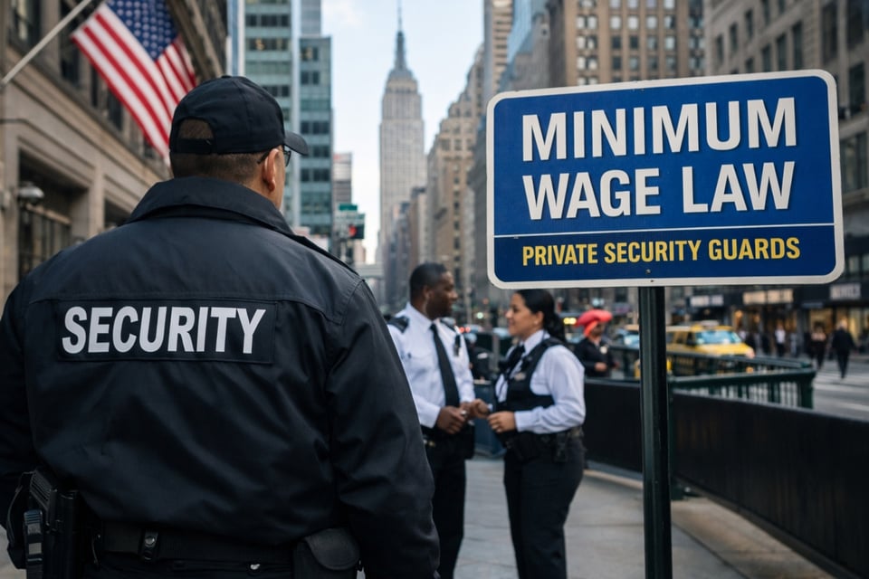 Ayuntamiento de Nueva York fija nuevo salario para seguridad privada