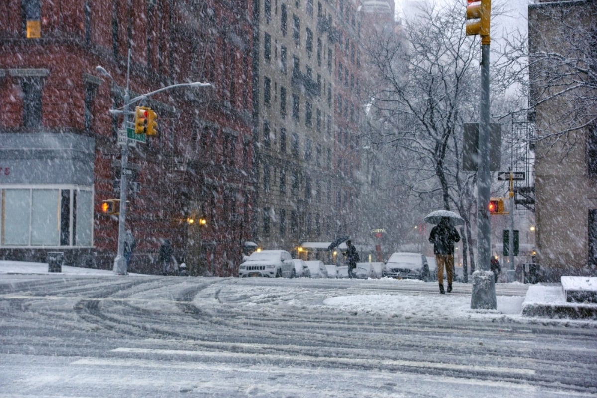 Frío histórico en Nueva York