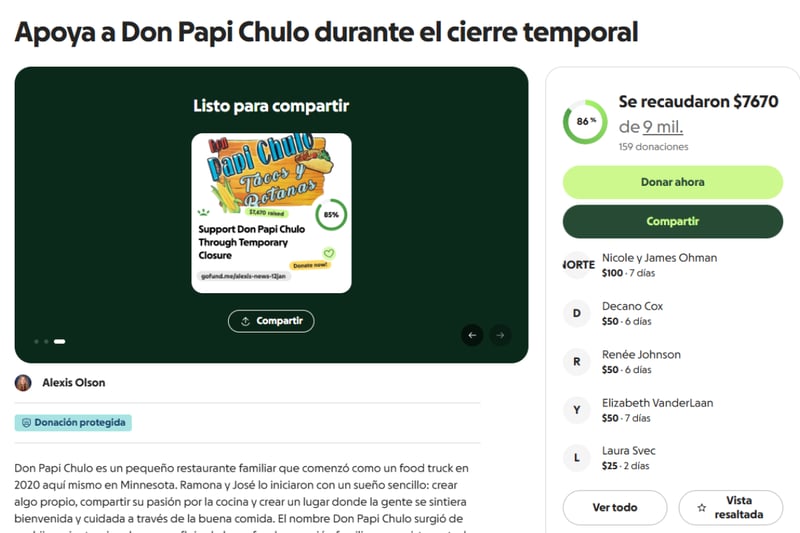 Restaurante familiar en pausa ,Apoyo comunitario, local MundoNOW