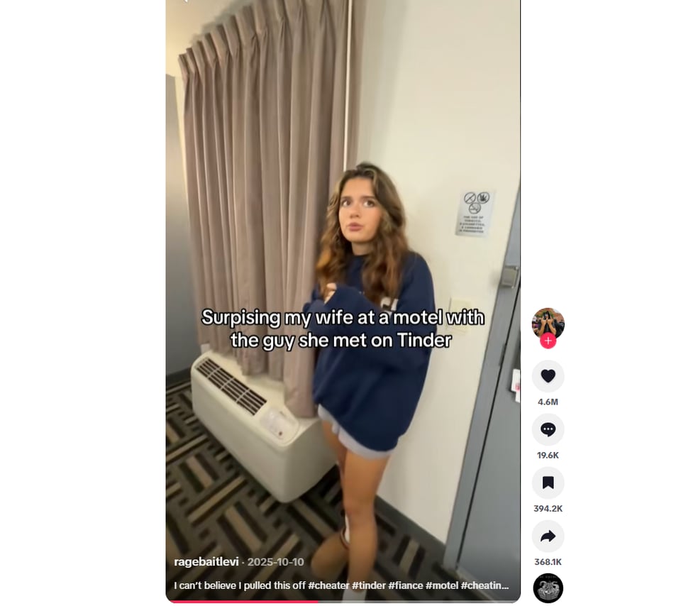 infidelidad, tinder, tiktok, motel, esposa, tiktok