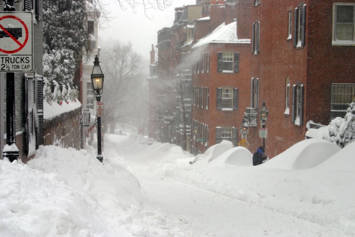 Tormentas de nieve al noreste