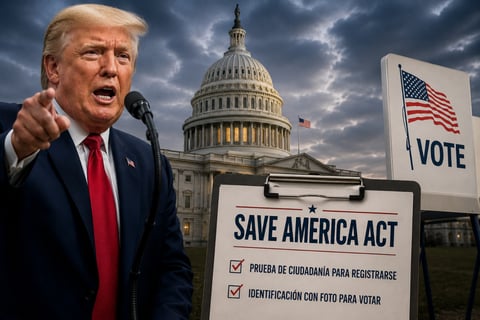 Trump desafía a su propio partido por una ley que cambiaría quién puede votar
