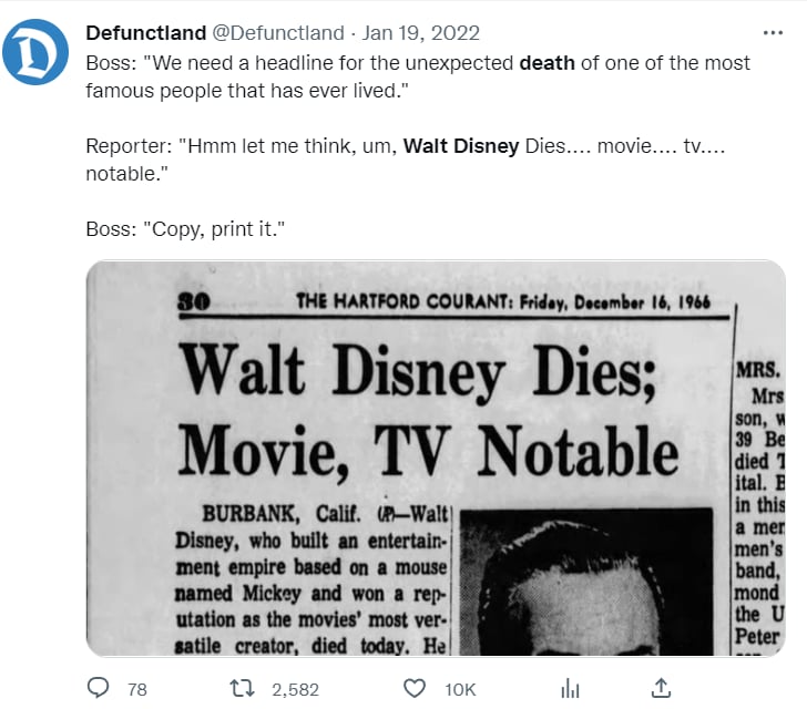 Walt Disney autopsy: What prognosis did he get?