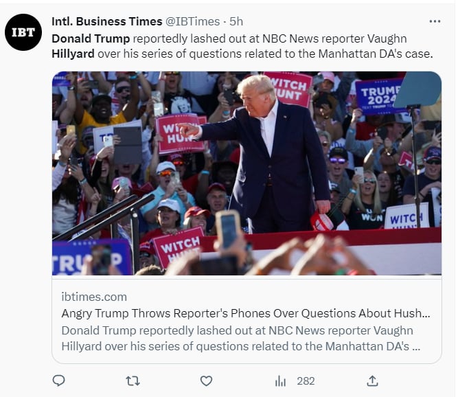 What happened to Trump?