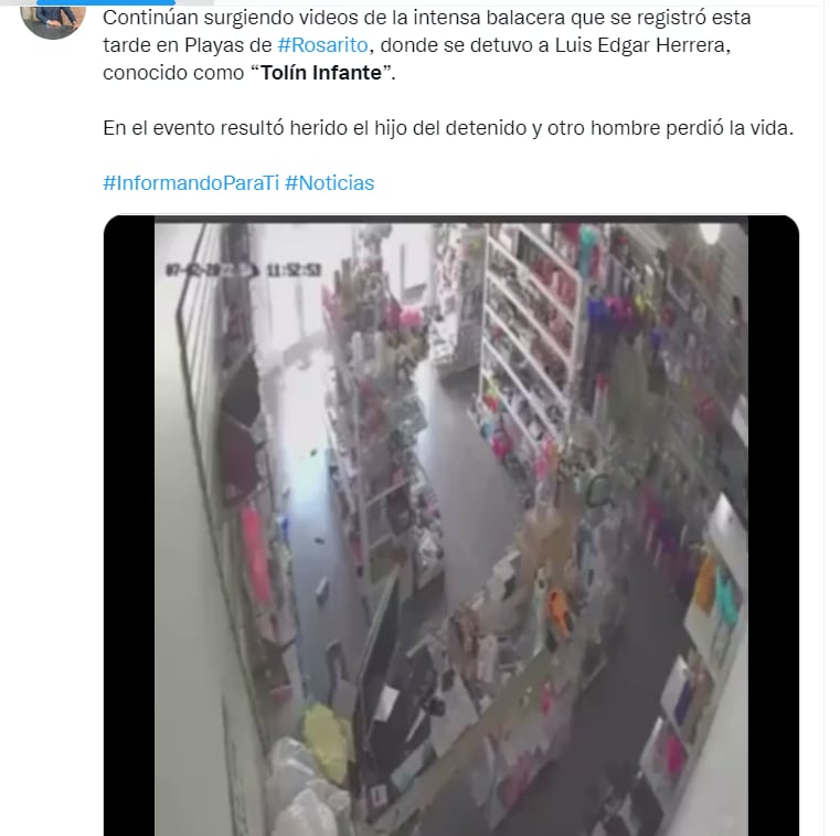 Tolin Infante captured Rosarito: Did he wage the confrontation?