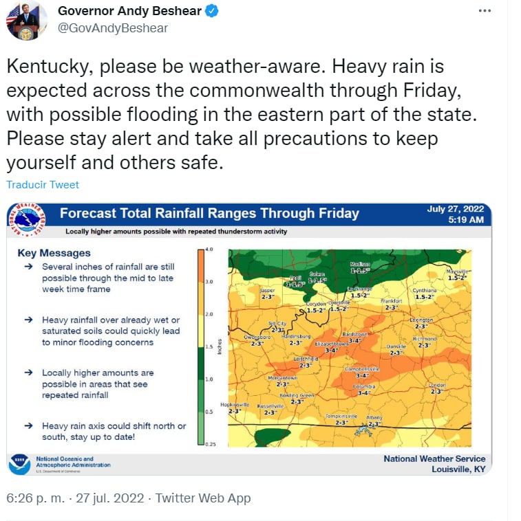 EEUU riesgo inundaciones julio: ¿Quiénes han emitido alertas de emergencia?