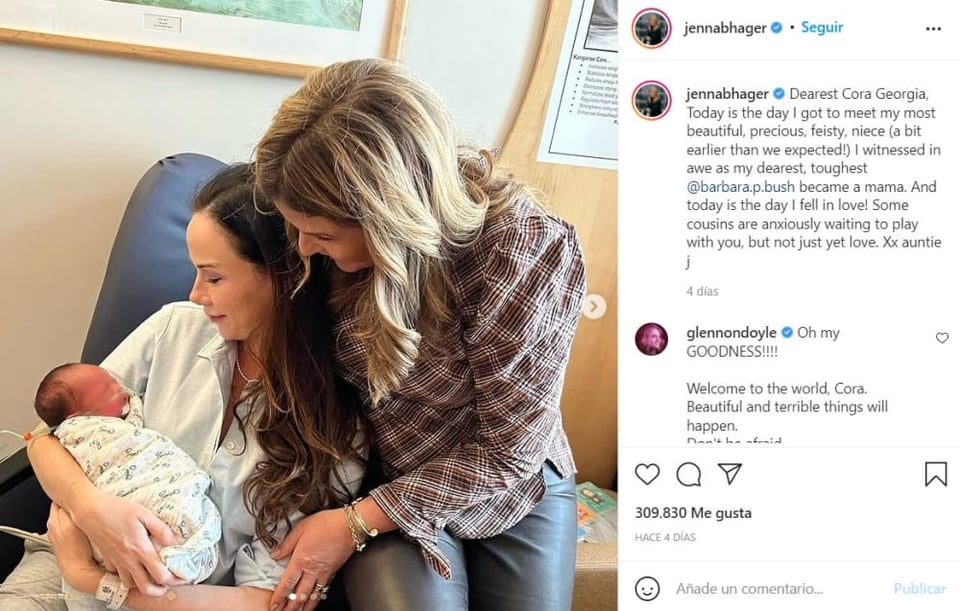 George Bush boasts baby: "We are grateful"
