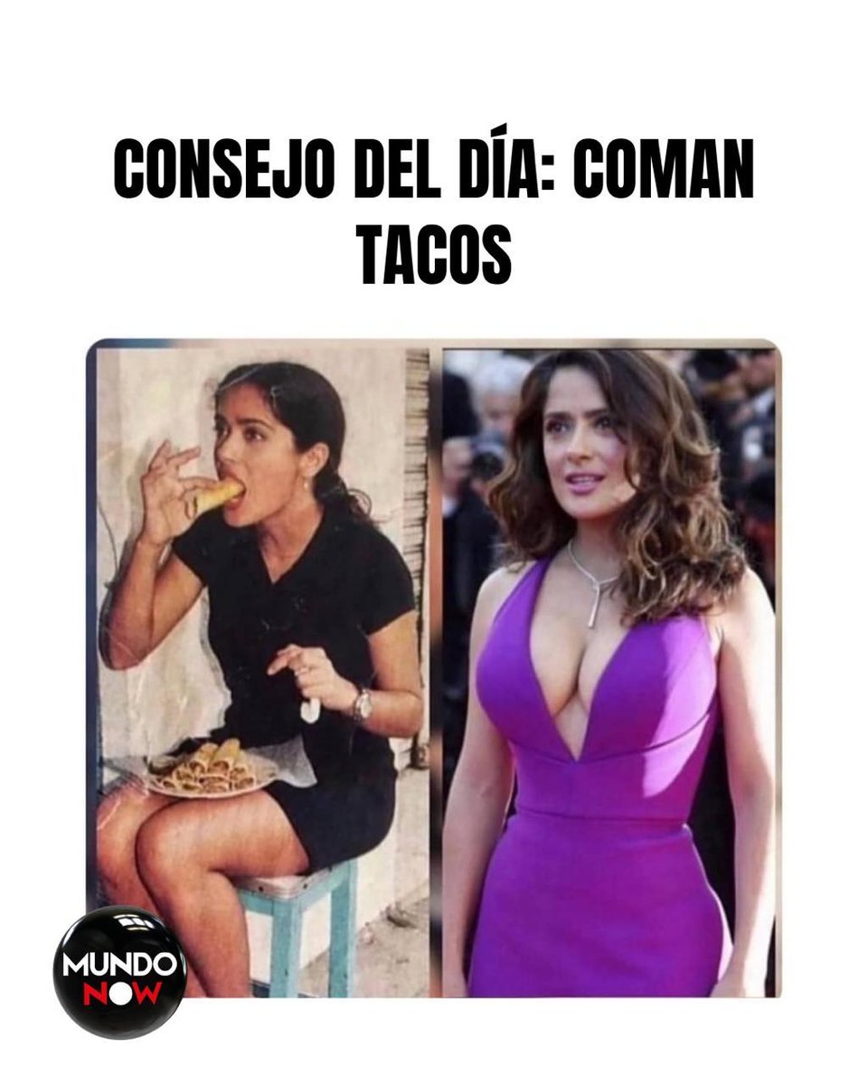 Salma Hayek, vestido, tacos, mexicana, memes