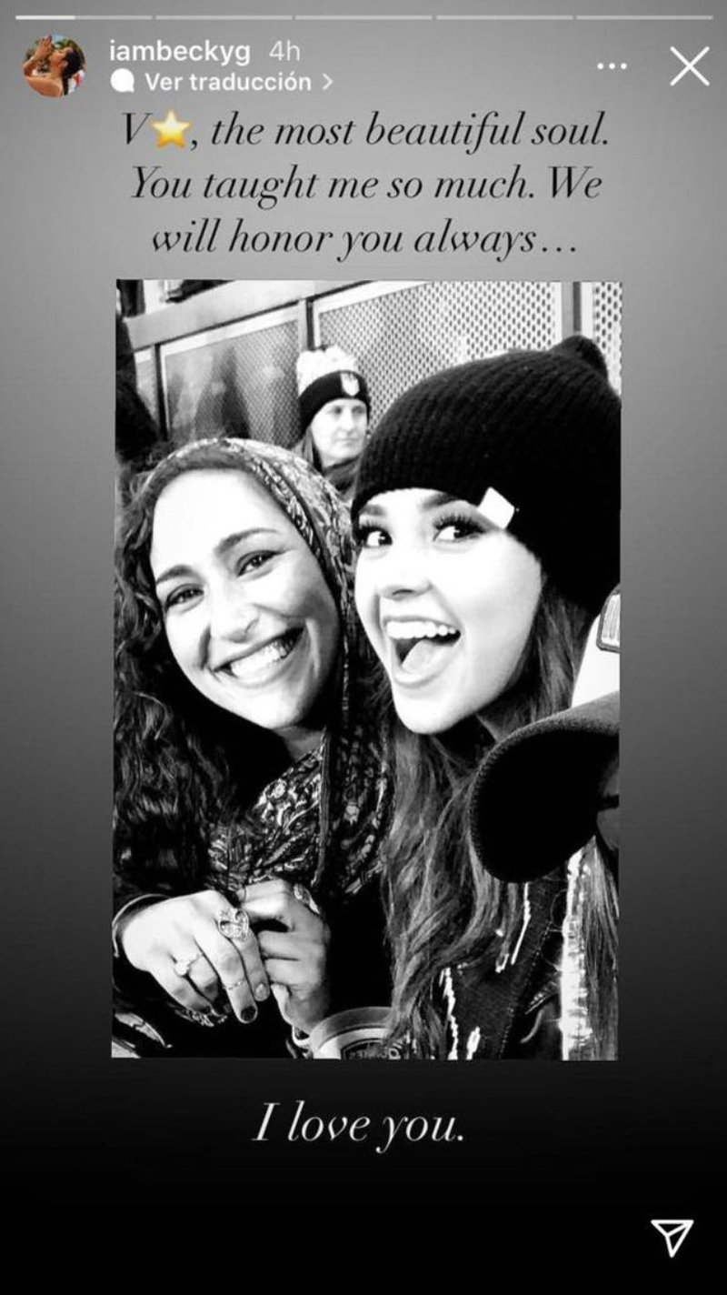 Becky G reacts