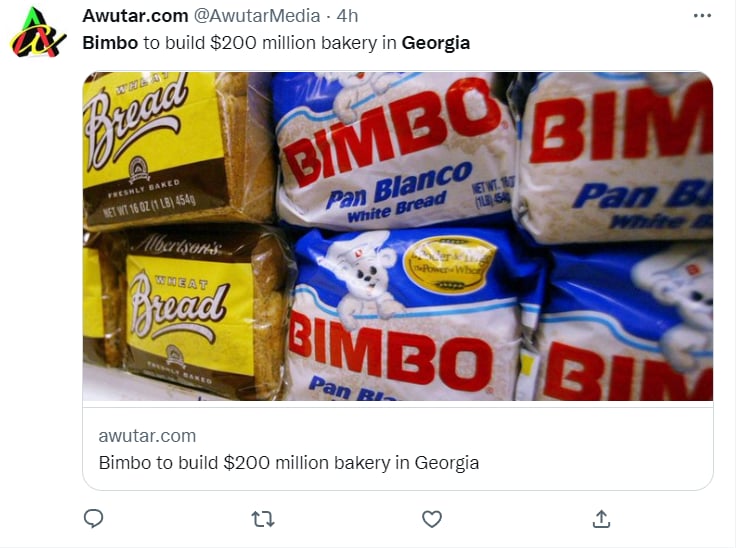 Bimbo will build Georgia bakery: A project on its way from 2021?