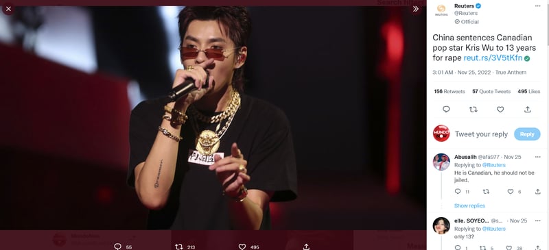 POPULAR SINGER IS SENTENCED