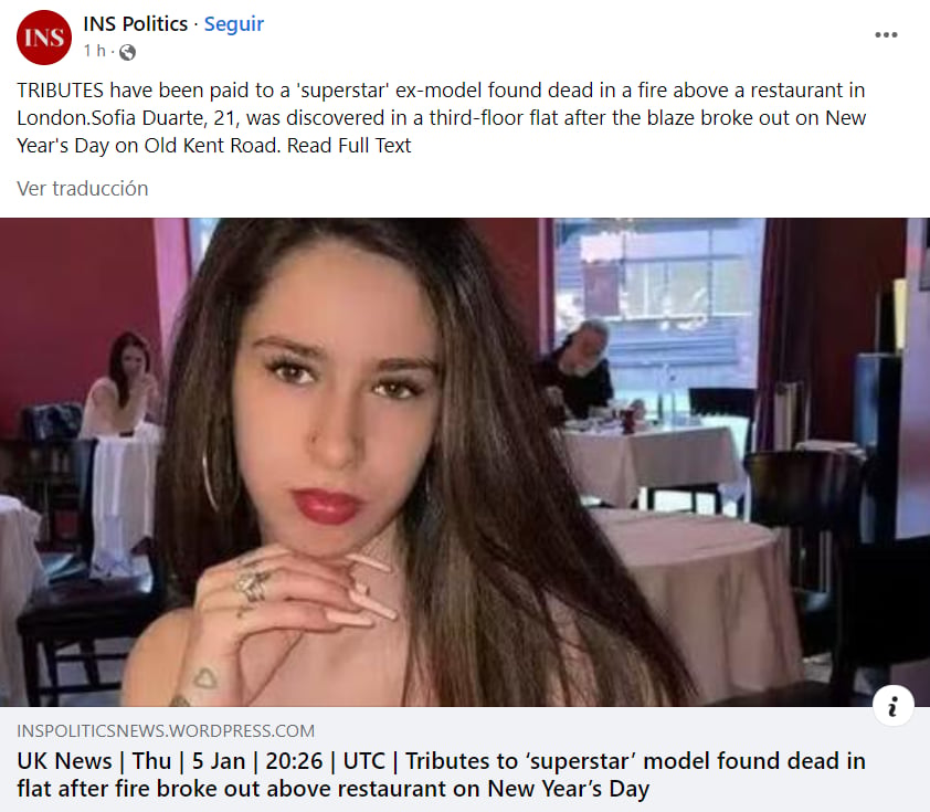EN PLENO AÑO NUEVO, MODELO VIVIÓ TERROR
